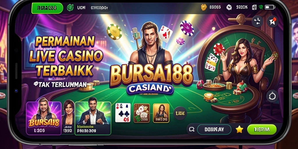 Gameplay mendebarkan dari Live Casino BURSA188 dengan dealer profesional.
