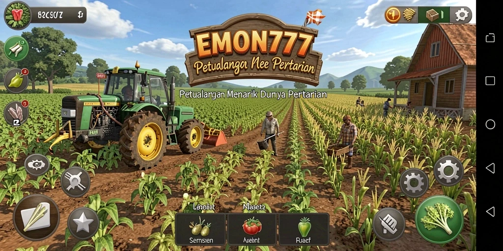 Tampilan gameplay EMON777 yang menawan saat bertani.