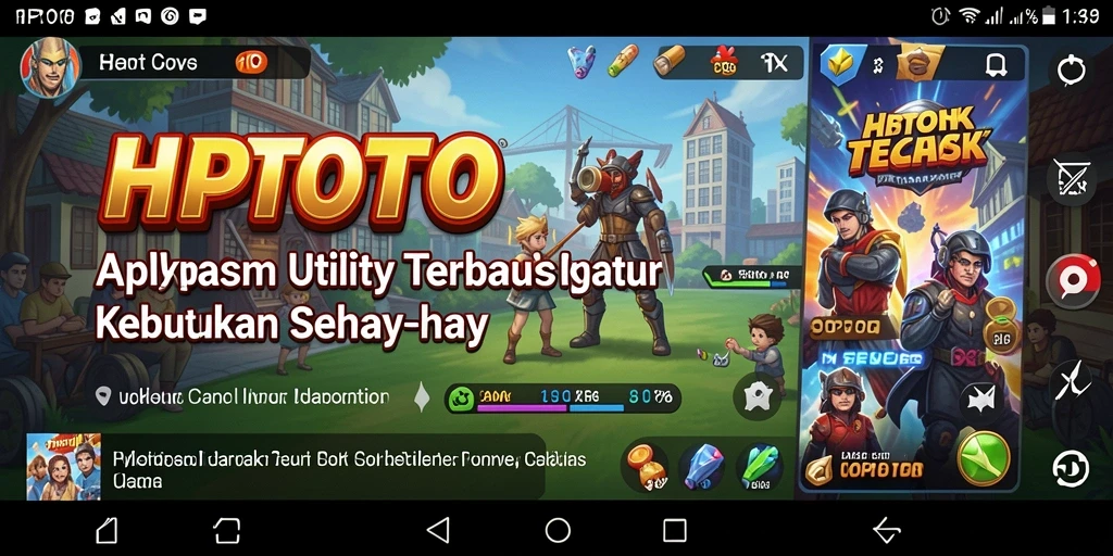 Tampilan HPTOTO yang menunjukkan pengaturan tugas dan jadwal harian.