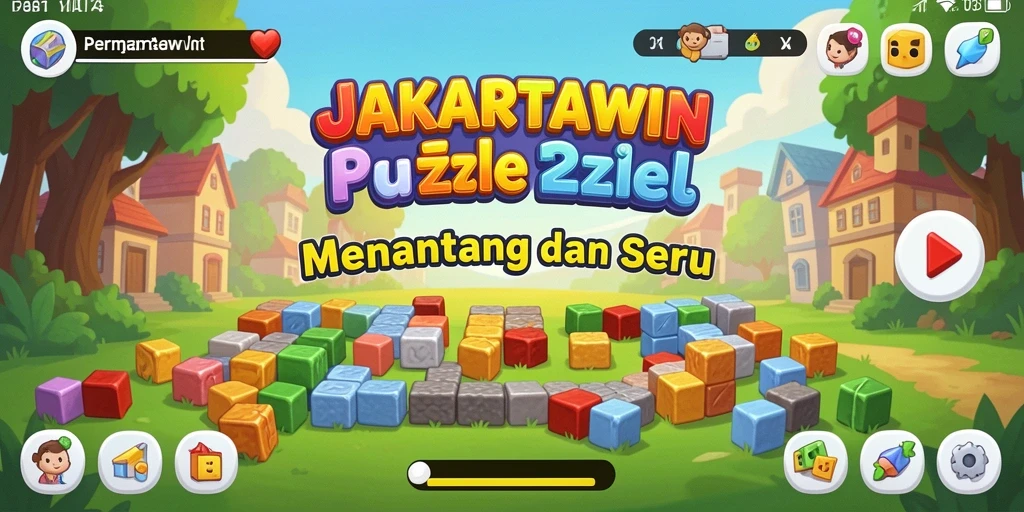 Tampilan permainan Puzzle JAKARTAWIN yang menarik dan penuh tantangan.