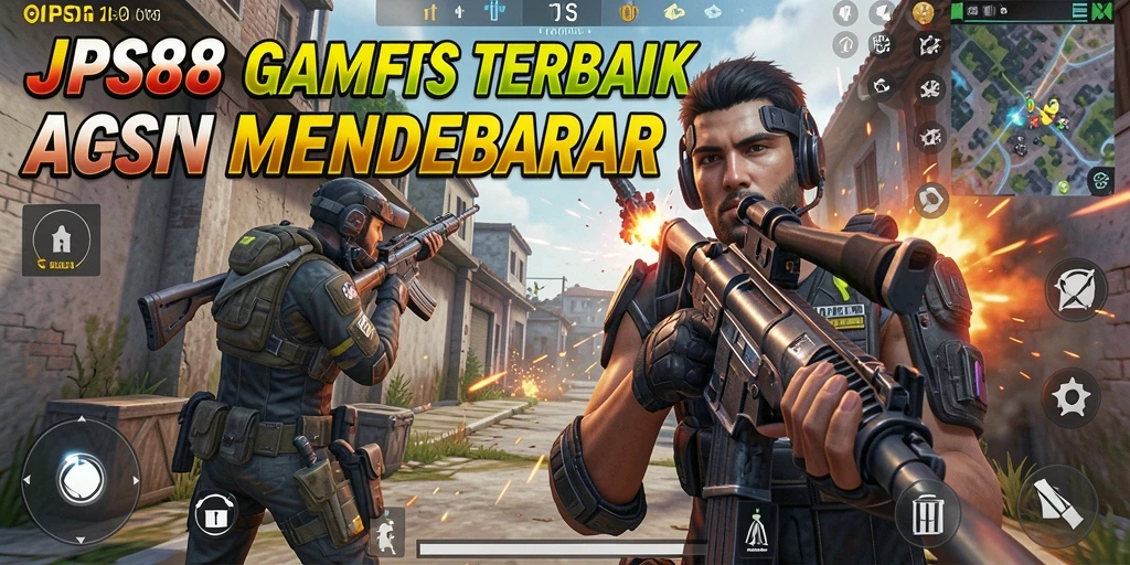 Screenshot gameplay JPS88 menampilkan aksi seru dalam pertempuran FPS.