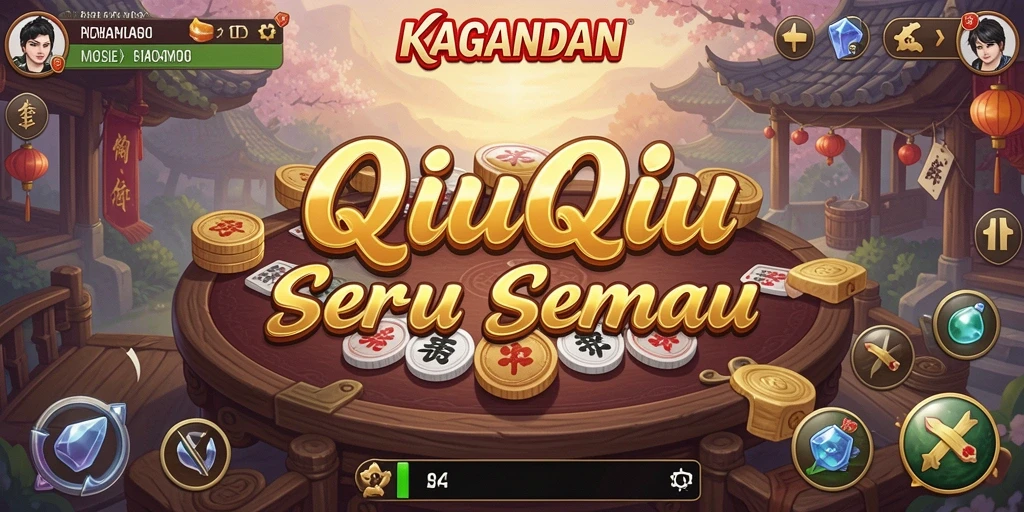 Screenshot KAGANDAN menampilkan aksi seru permainan QiuQiu.