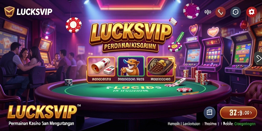 Screenshot LUCKSVIP menunjukkan gameplay yang seru dan interaksi pemain.