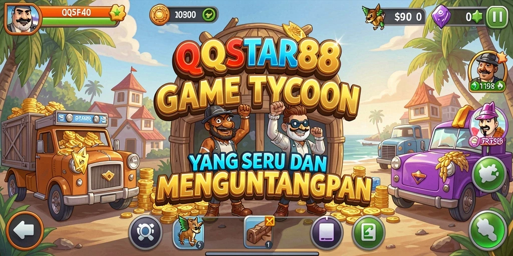 Screenshot utama QQSTAR88 menampilkan gameplay Tycoon yang mengasyikkan.
