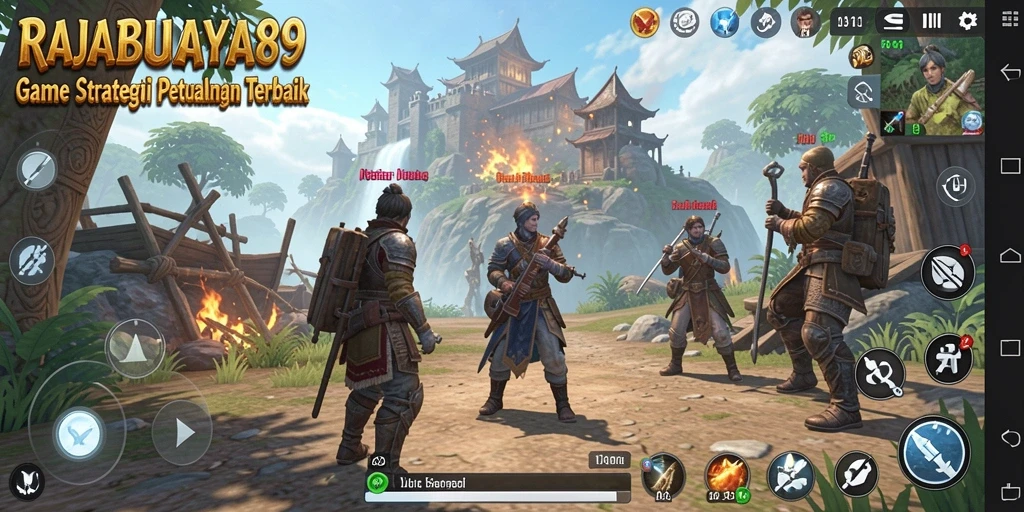 Tampilan gameplay menarik dalam RAJABUAYA89